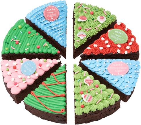 Merry and Bright Holiday Christmas Cupcake Picks - 24 pc in Saudi Arabia