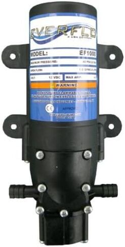 Everflo EF1000-BOX 12V Diaphragm Pump Hose Barb, 1.0 GPM, 3/8" Npt Port in Saudi Arabia