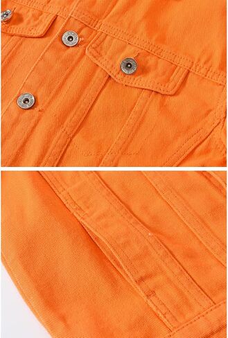GINZOUS Men's Jean Fancy Color Denim Jacket in Kuwait