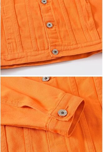 GINZOUS Men's Jean Fancy Color Denim Jacket in Kuwait