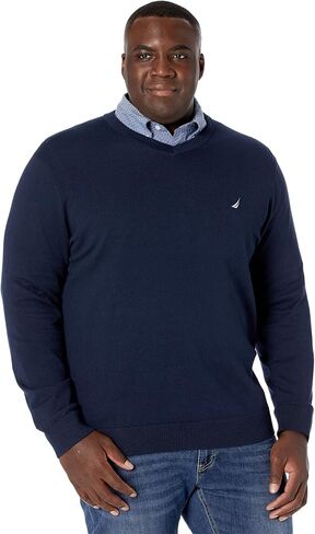 Nautica Men's Big and Tall Navtech V-Neck Sweater in Kuwait