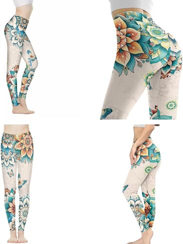 AFPANQZ Athletic Leggings Women High Waist Performance Activewear Full Length Tummy Control Yoga Scrunch Butt Lift Pants in Kuwait