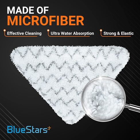BlueStars Pack of 6 Microfiber Steam Mop Pads Compatible with Bissell PowerEdge Lift-Off Steam Mop Cleaner Series 2078 20781 2165 in Saudi Arabia
