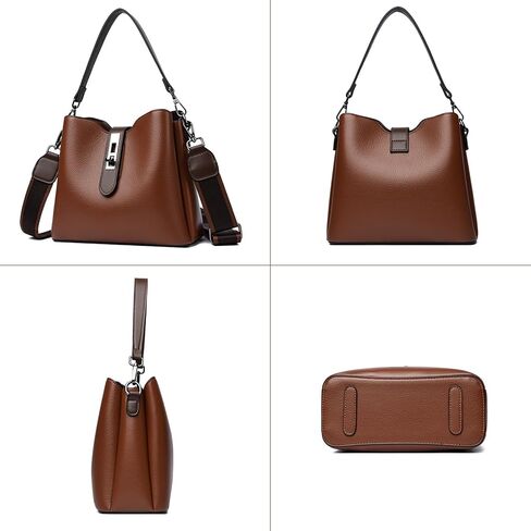 Eslcorri Hobo Bags for Women - Leather Crossbody Bags Fashion Purses and Handbags Ladies Shoulder Tote Satchel in Saudi Arabia
