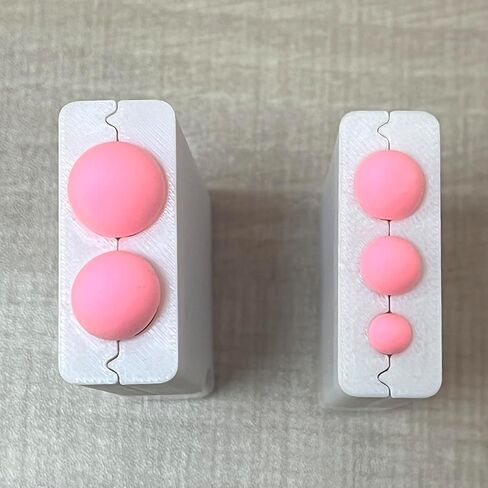 SPANSEE 2 PCS Round Shape Polymer Clay Bead Roller, Bead Maker, Bead Roller Tool, Clay Roller, Modelling Clay Making Tool, Helps You Make Round Shape Beads in 5 Sizes in Saudi Arabia