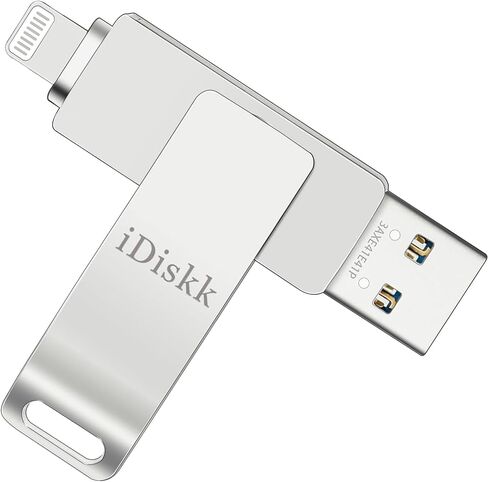 【App-le Certified 1T B】 iDiskk Photo Storage iPhone Flash Drive Photo Stick for iPhone (14/13/12/11 Pro/Plus/Pro Max,13/12 Mini,XR,XS,XS Max,X),Lightning iPad, MacBook/PC External USB Storage in Kuwait