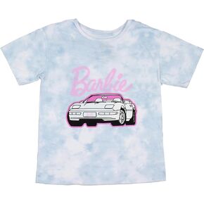 Mattel Girl's Barbie Convertible Tie-Dye Kids Short Sleeve T-Shirt