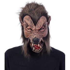 Zagone Studios Gnarly Wolf Werewolf Dog face Mask with Harnessed Moving Mouth