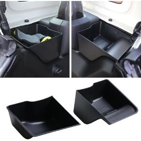 BESTAOO RBR Wheel Well Storage Bin Rear Trunk Organizer for 2024 Jeep Wrangler JL JLU 4XE 2/4 Door, Interior Accessories, Left & Right Side, Black, 2 Pack