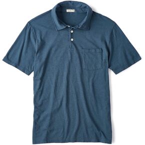 Huckberry Flint & Tinder The Vintage Slub Polo Shirt, Soft and Durable Polo Shirt with Chest Pocket - Made in The USA