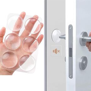 36Pcs Door Stoppers Wall Protector,Door Knob Wall Shield,Reusable Door Bumper with Self Strong Adhesive,Rubber Bumpers,Home Wall & Door Handle Stopper,Shock Absorben Gel