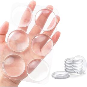 واقي حائط لسدادات الباب، درع جداري لمقبض الباب، 36 قطعة مصد باب قابل لإعادة الاستخدام مع لاصق ذاتي قوي، مصدات مطاطية، وسائد درع حائط شفافة، جل ممتص للصدمات، هادئ (مستدير صغير (0.63 بوصة)) in Kuwait