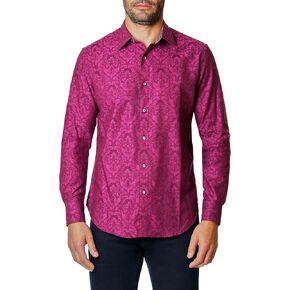 قميص رجالي من Robert Graham بأكمام طويلة وأزرار سفلية من Bayview