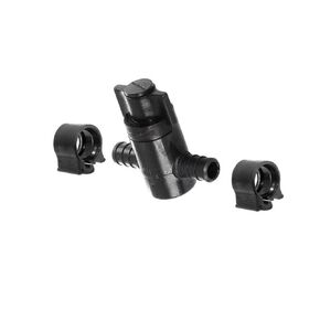 30879 Straight Stop Valve 1/2", Black