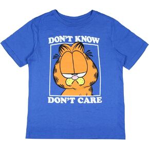 Garfield Boy's Don't Know Don't Care Kids Short Sleeve T-Shirt