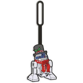 Lego Star Wars Silicone Luggage Tag for Travel, Suitcase, Backpack - Holiday R2-D2 (52482) Non-Toxic & Odorless with writable Surface on Back for ID Identification. Measures Approx. 6.5"