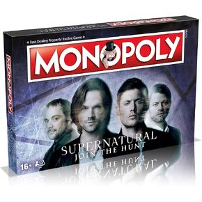 Winning Moves Supernatural Monopoly Board Game, Join The Winchester Brothers Sam and Dean, Advance to Vampire and Werewolf and Trade Your Way to Success, for Ages 16 and up