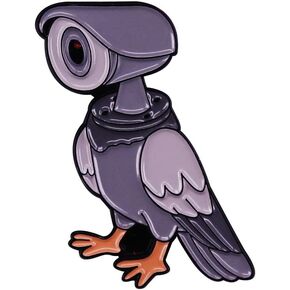 Birds are cameras not real pigeon Enamel Pin Brooch Metal Badge for Backpacks