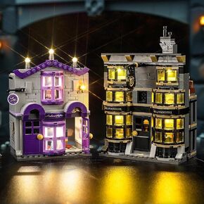 LED Lighting Compatible with Lego Ollivanders & Madam Malkin's Robes 76439, Light Kit Compatible with Lego 76439, Giving Light to Model, NOT Included The Model Set（Standard Version）