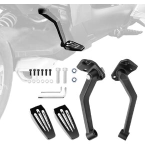 Passenger Foot Pegs Adjustable Foot Boards Easy Install Rear Footrest for Can-Am Ryker 600/900 / Rally/Sport Models 2019-2024 (MAX Mount 219400800 Required)