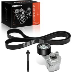 A-Premium Engine Serpentine Belt Drive Kit Compatible with Chevrolet Cruze 2014-2016, Cruze Limited 2016, Sonic 2013-2018 - 1.8L