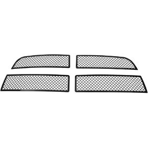 APS Compatible with Ram 2500 3500 2013-2018 Main Upper Stainless Steel Black Mesh Grille Insert D76331K