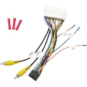 Jayubien Radio Wiring Harness with RCA Adapters for Hyundai Elantra Sonata Tucson Accent Kia 16Pin ISO Android Stereo Connector to 38/35 Pin Car Radio Connector Plug in Kuwait