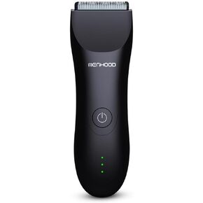 MENHOOD Men's Waterproof Cordless Grooming Trimmer, Suitable for Beard, Body Private Part Shaving, Head and Pubic Hair, 150Min Run Time Trimmer 1.0 Black