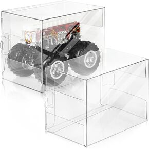 Display Case Compatible with Monster Jam Trucks Storage, Hot Wheels Monster Jam Trucks Display Case 1/64 Scale Monster Trucks Protector for Hot Wheels and Matchbox -(Ultimate 10 Packs)