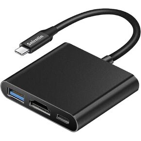 USB C to HDMI Multiport Adapter with 4K HDMI Output, 3-in-1 Type-C to HDMI USB 3.0 PD 100W Fast Charging Converter for iPhone 15, Apple USB-C Digital AV Multiport Adapter for iPad/MacBook air