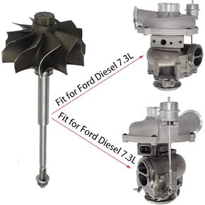 GTP38 Turbo Wheel Shaft Turbine for 99.5-03 Ford Diesel 7.3L GTP38 F250 F350 F450 739619-5004 Turbocharger