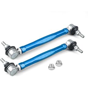 Bevinsee Adjustable Front Sway Bar End Link Kit Compatible with BMW 3 Series E46 1999-2006, Z4 E85/E86 2003-2008, Aluminum Blue