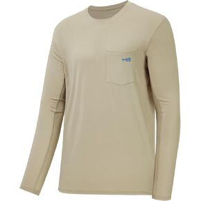 BASSDASH Men’s UPF 50+ Performance Long Sleeve T-Shirt UV Sun Protection Fishing Hiking Sports Shirts