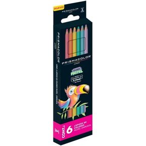Prismacolor Pastel Colored Pencils Set, 6 count, Brilliant Colors, Junior 4.0mm