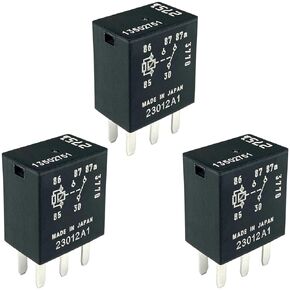 3-Pack 13502751 Relay 12VDC 35A 4-Pin Compatible for Some General Motors Buick Chevrolet Cadillac