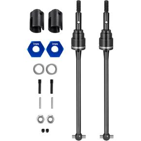 Steel Front Rear Drive Shaft CVD Driveshaft Upgrade Parts for 1/10 Tra-xxas Slash Rustler Stampede Hoss VXL 4X4 2WD RC Car (Front)