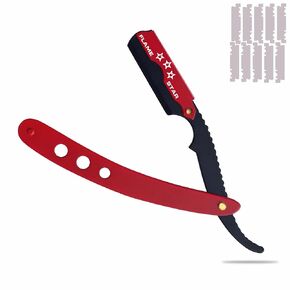 Joker Coated Changeable Blade Professional Barber Straight Edge Salon Hair Cut Razor 100% Stainless Steel with Blades By "FLAME STAR"