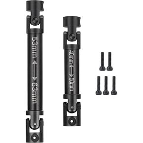 Steel Drive Shaft Transmission Shaft RC Crawler Drive Shaft Parts for 1:24 Axial SCX24 90081 AXI00001 AXI00002 (64+32mm)