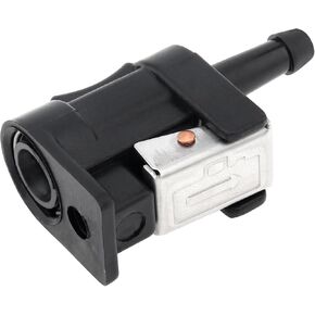 6mm 1/4 inch Female Fuel Pipe Joint Comp Fitting Fit for Yamaha Outboard Motor, Wear-resistant Female Fuel Line Connector