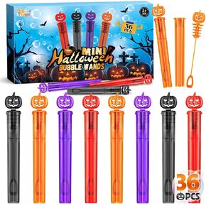 SpringFlower 200 PCS Halloween Mini Bubble Wands, Halloween Party Favor for Kids Trick Or Treating, Halloween Goodie Bag Fillers, School Classroom Rewards, Halloween Toys Gifts for Kids