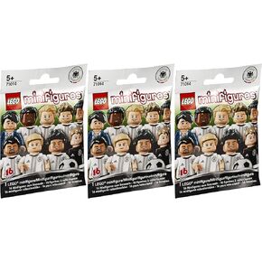 Lego® DFB Minifigures 71014 - German National Team 2016 - Set of 3 Surprise Bags - Limited Collector's Figures - Officially Licensed - Random Content without Pre-Selection