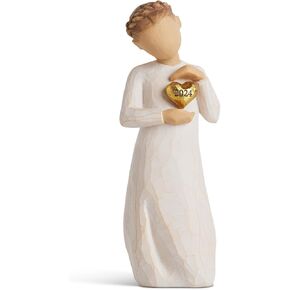 Willow Tree Heart 2024, Favorite Memories Kept Close, Engraved Year, an Expression of Love and Caring, Commemorate Weddings, Graduations, Births, Sculpted Hand-Painted Figure
