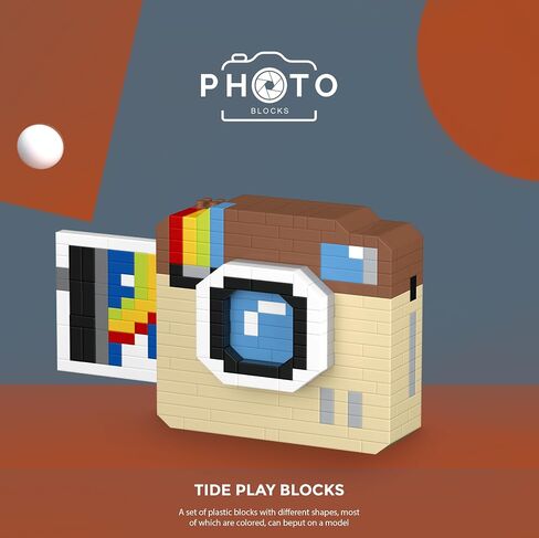 Classic Retro Camera DIY Camera Series - Cute Cameras Series Mini Bricks Micro Building Kit Toys, Desktop Ornaments Compatible with Nano for Kids in Saudi Arabia