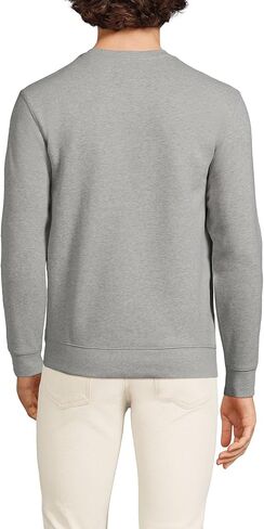 Lands' End Men's Long Sleeve Serious Sweats Crewneck Sweatshirt in Kuwait