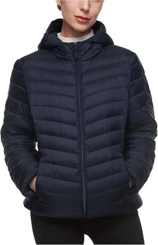 Rokka&Rolla Women's Lightweight Packable Puffer Jacket Winter Coat in Saudi Arabia