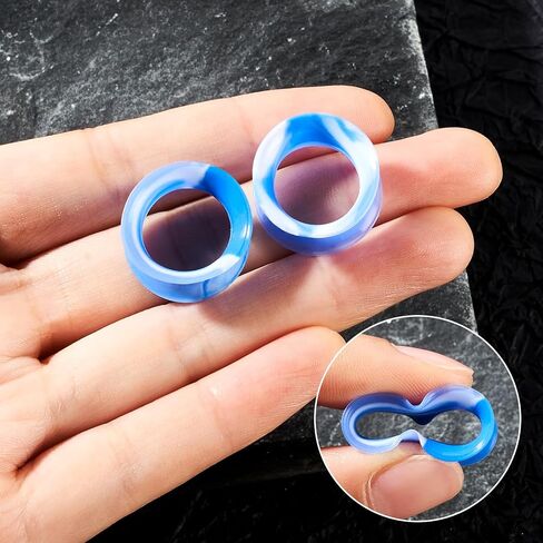 JOYTOYOU 20Pcs Camouflage Silicone Ear Gauge Tunnels Stretching Kit Flesh Tunnels Expander Set 2g to 1" in Kuwait