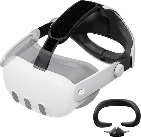Comfort Elite Head Strap for Meta Quest 3 Headset, Silicone Face Pad Cover and VR Shell Cover, Controller Grips Cover Accessories Set for Oculus Quest 3 in Saudi Arabia
