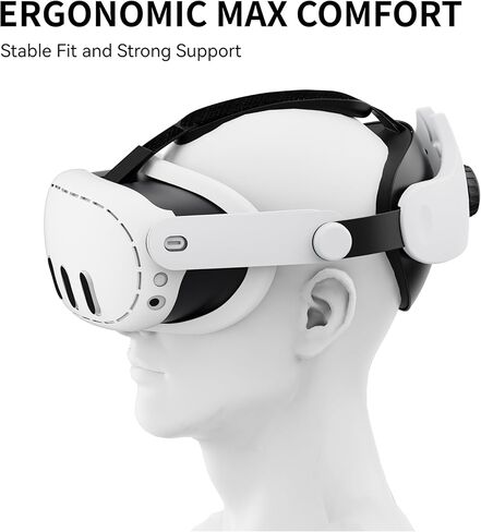 Comfort Elite Head Strap for Meta Quest 3 Headset, Silicone Face Pad Cover and VR Shell Cover, Controller Grips Cover Accessories Set for Oculus Quest 3 in Saudi Arabia