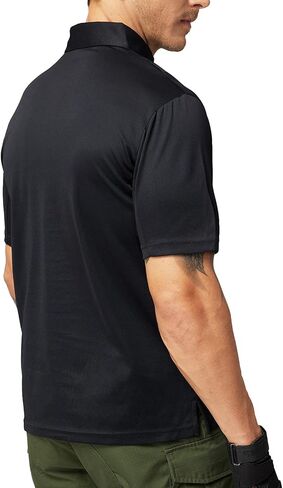 MIER Men's Outdoor Performance Tactical Polo Shirts Short and Long Sleeve, Moisture-Wicking in Kuwait