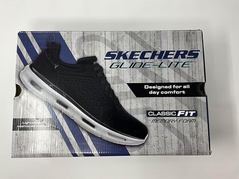 Skechers Glide-Lite Men's Shoes Classic Fit with Memory Foam (Navy, US Footwear Size System, Adult, Men, Numeric, Medium, 11) in Saudi Arabia
